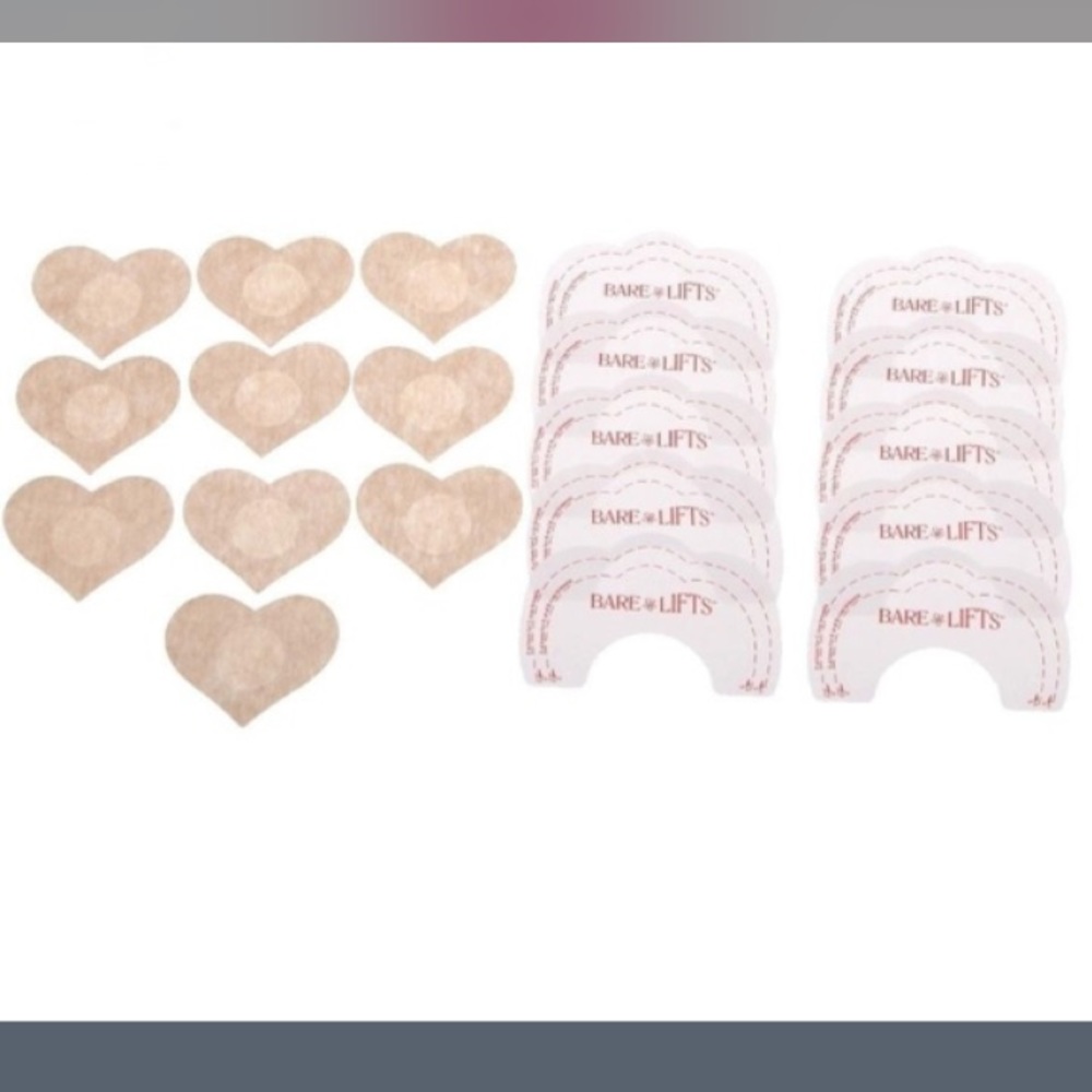 ๐ 5 pairs of heart pasties and 5 pairs of lifts